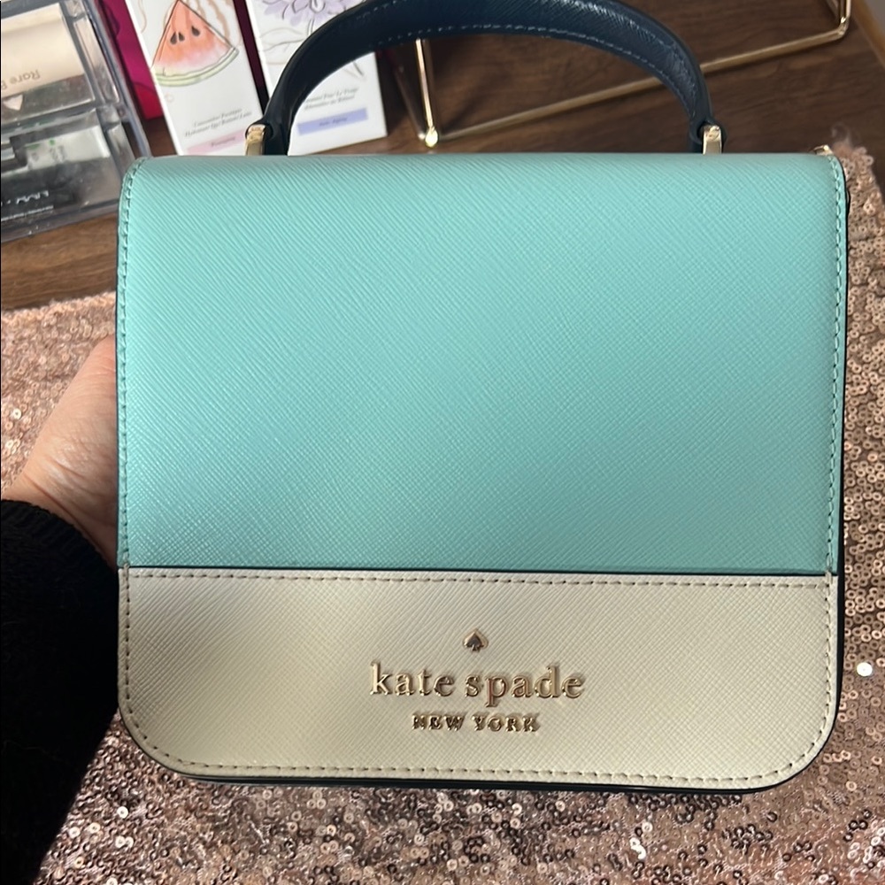Kate Spade Blue and Cream Handbag